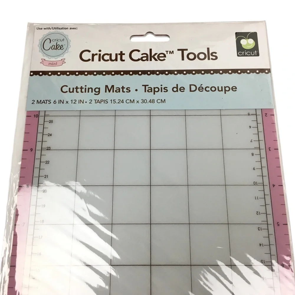 CRICUT Cake Tools Mini Cutting Mats 6 in x 12 in Set of 2 Food Grade NEW NWT - Picture 2 of 6